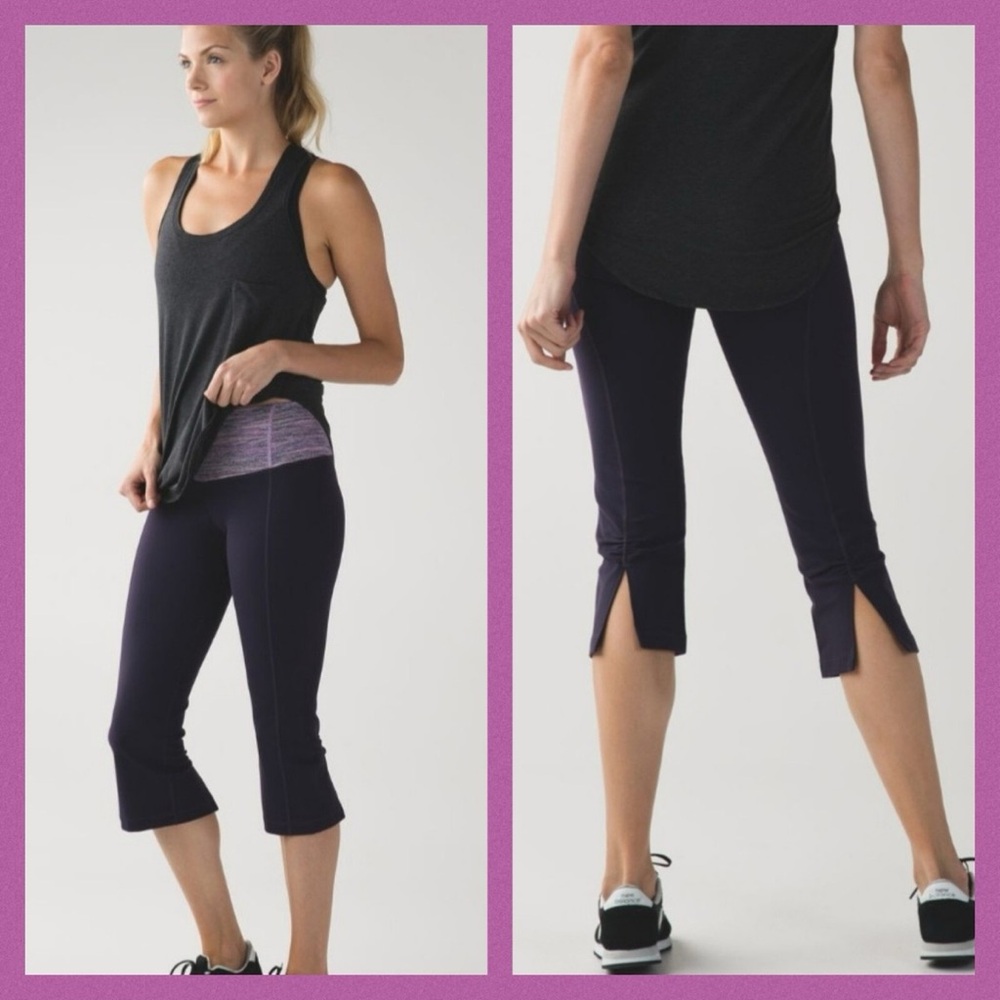 lululemon (6) Gather & Crow Crop II *Purple